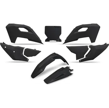 UFO kompletní sada plastů HUSQVARNA TC 125 / 250 23-24, FC 250 / 350 / 450 23-24, FX 350 / 450 23-24, TX 300 24, barva černá - (UFO kompletní sada plastů HUSQVARNA TC 125 / 250 23-24, FC 250 / 350 / 450 23-24, FX 350 / 450 23-24, TX 300 24, barva černá -)