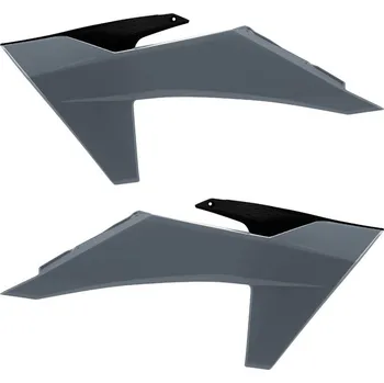 Chladič motoru POLISPORT sada krytů chladičů (spojlerů) KTM SX/SXF/XC/XC-F 125/150/250/350/450 23-24; EXC/EXC-F/XC-W 125/150/250/350/450 24-25 barva černá šedý (POLISPORT sada krytů chladičů (spojlerů) KTM SX/SXF/XC/XC-F 125/150/250/350/450 23-24; EXC/EXC-F/XC-W)