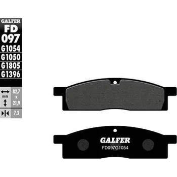 Brzdová destička GALFER brzdové destičky KH119 polokovové (GALFER brzdové destičky KH119 polokovové)