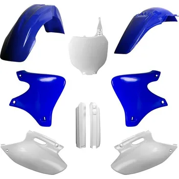 Osvětlení pro motocykl POLISPORT kompletní sada plastů (FULL KIT) YAMAHA YZ 250F 01-02 v sadě tabulka přední (8658000001) i kryty tlumičů (8392000001) barva světle modrá bílá OEM (POLISPORT kompletní sada plastů (FULL KIT) YAMAHA YZ 250F 01-02 v sadě tabulka přední (8658000001)