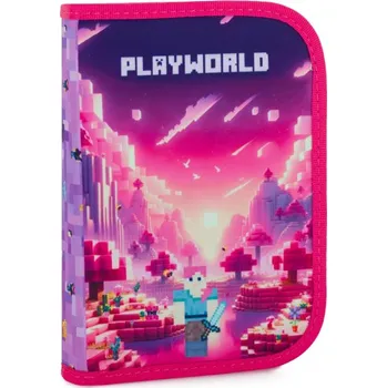 Penál jednopatrový prázdný Playworld Girls 314058