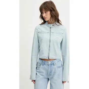 Dámská casual bunda Džínová bunda Karl Kani modrá barva, přechodná, 61770002 50X, vel. S