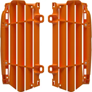 Chladič motoru POLISPORT kryty chladiče (mřížky – kompletní) KTM SX/SXF/XC/XC-F 23-24; EXC/EXC-F/XC/XCF-W 24; HUSQVARNA TE/FE 24; GAS GAS MC/MC-F/EC/EC-F/EW-F/EX/EX-F 24 barva oranžová (POLISPORT kryty chladiče (mřížky – kompletní) KTM SX/SXF/XC/XC-F 23-24;)