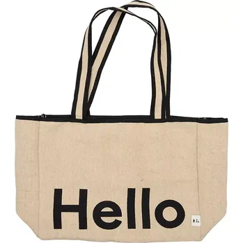 Bavlněná taška Design Letters Hello béžová barva 10502003NABLAHELLO 12X