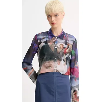 Pánská košile Košile Sunnei RTWXTOP010 modrá 55C, vel. L