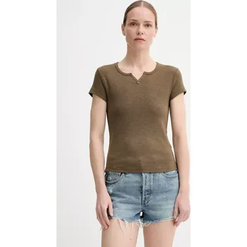 Pánské tričko Bavlněné tričko G-Star D26075.D958 zelená 91X, vel. M