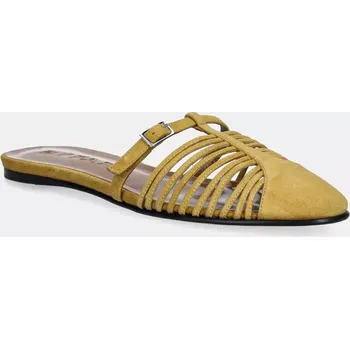 Dámské polobotky Semišové pantofle By Far MWFFO027KL007BR052PL zelená 19X, EUR 40