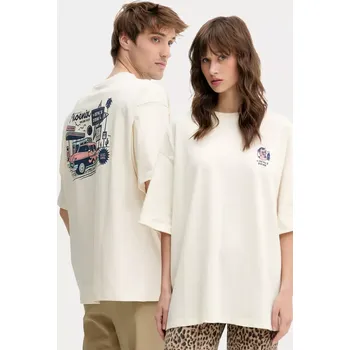 Pánské tričko Bavlněné tričko Kaotiko AQ039.01S.G002 béžová 01X, vel. XXL