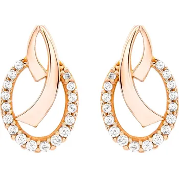 Náušnice Náušnice z růžového zlata s kameny 7452390010079805