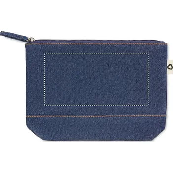 Toaletní stolek Toaletní taštiščka z džínoviny 40 SIDE 2, 80x160mm Sítotiskový transfer, 5 barev