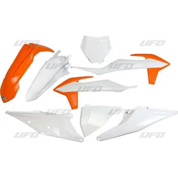 UFO kompletní sada plastů KTM SX 125/150/250 19-22, SXF (SX-F) 250/350/450 19-22 barva (bílá/oranžová) (KT522E999) (UFO kompletní sada plastů KTM SX 125/150/250 19-22, SXF (SX-F) 250/350/450 19-22 barva (bílá/oranžová) (KT522E999))