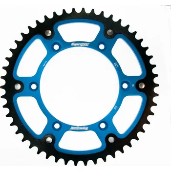 Osvětlení pro motocykl SUPERSPROX rozeta 270 50 STEALTH (ocel-hliník) YAMAHA YZ/YZF 99-18 barva světle modrá (SUPERSPROX rozeta 270 50 STEALTH (ocel-hliník) YAMAHA YZ/YZF 99-18 barva světle modrá)