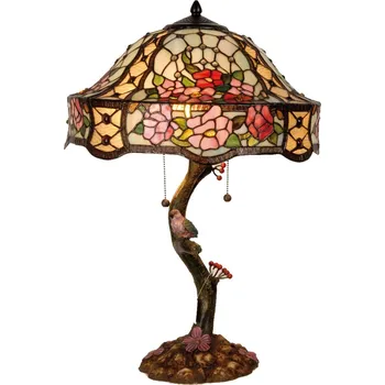 Lampička Stolní lampa Tiffany Flowers - Ø 45*62 cm 3x E27 / Max 60w