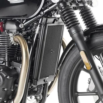 Chladič motoru KAPPA kryt chladiče TRIUMPH STREET TWIN 900 16-24 černá (KAPPA kryt chladiče TRIUMPH STREET TWIN 900 16-24 černá)
