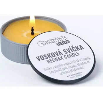 Svíčka Kousky světa Vosková svíčka 100% včelí vosk