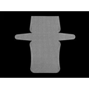 Plastová kanava / mřížka na kabelku / peněženku, barva 1 bílá