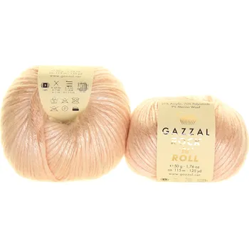 Příze Gazzal Rock 'N' Roll 13191 růžově pudrová