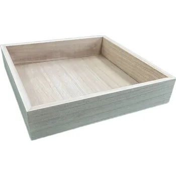 dp Craft Dřevěný podnos čtvercový 25×25×5cm