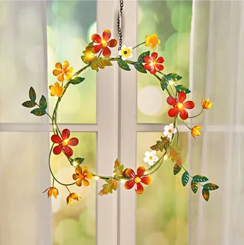 Věnec 3Pagen Letní LED věnec Průměr 30 cm Řetězový závěs Délka 50 cm