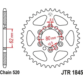 Řetězová sada pro motocykl JT rozeta 4324 37 YAMAHA TDR 125 93-99 (432437JT) (řetěz 428) (JT rozeta 4324 37 YAMAHA TDR 125 93-99 (432437JT) (řetěz 428))