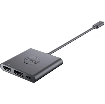 Elektrická zásuvka Dell USB-C®, Monitor adaptér [1x USB-C® zástrčka - 1x HDMI zásuvka, zásuvka DisplayPort, USB-C® zásuvka] Dell Adapter USB-C to HDMI/DP with Power 0.18 m