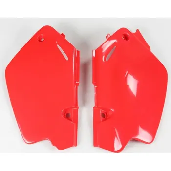 UFO boční tabulky na startovací číslo HONDA CR 80 96-02 barva červená (UFO boční tabulky na startovací číslo HONDA CR 80 96-02 barva červená)