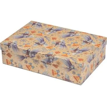 ARGUS Dárková krabice natur vánoční kraftový papír 25401175