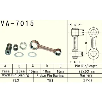 VESRAH ojniční sada SUZUKI RM 125 (RM125) 99-03 (VA7015) vyrobeno v Japonsku (VESRAH ojniční sada SUZUKI RM 125 (RM125) 99-03 (VA7015) vyrobeno v Japonsku)