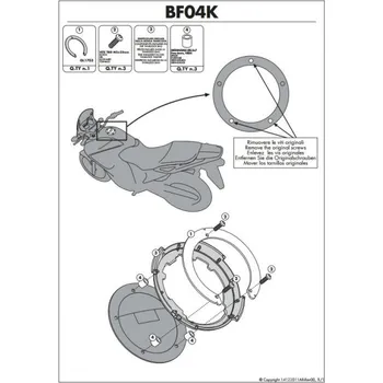 Zavazadlo na motocykl KAPPA držák brašen na nádrž KAWASAKI ER-6N,ER-6F,VERSYS 1000 (KAPPA držák brašen na nádrž KAWASAKI ER-6N,ER-6F,VERSYS 1000)