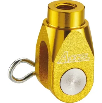 Brzdová čelist ACCEL koncovka táhla zadní brzdové pumpy YAMAHA YZ/YZF 03-16, SUZUKI RMZ 250 07-16 barva zlatá (ACCEL koncovka táhla zadní brzdové pumpy YAMAHA YZ/YZF 03-16, SUZUKI RMZ 250 07-16 barva zlatá)