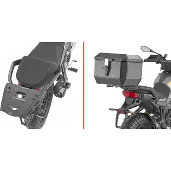 Nosič na motocykl a skútr KAPPA zadní nosič kufru (anodizovaný hliník) MOTO GUZZI STELVIO 24-25 hliníkový MONOKEY (KAPPA zadní nosič kufru (anodizovaný hliník) MOTO GUZZI STELVIO 24-25 hliníkový MONOKEY)