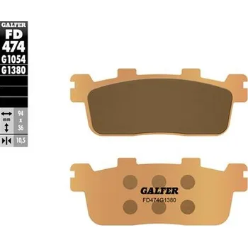 Brzdová destička GALFER brzdové destičky KH607 sintrované barva zlatá SCOOTER (GALFER brzdové destičky KH607 sintrované barva zlatá SCOOTER)