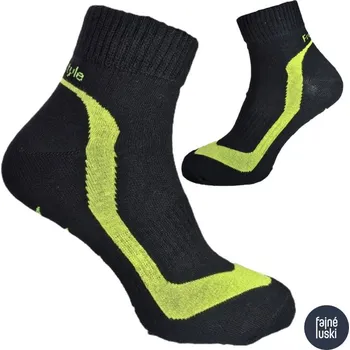 Pánské ponožky Bavlněné nízké elastické ponožky Freestyle Rotex 39-41 zelená