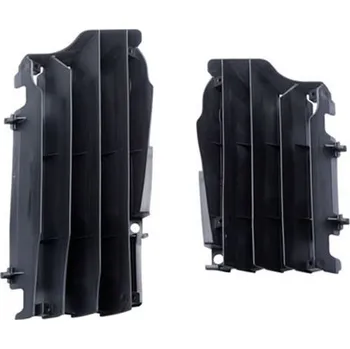 Chladič motoru POLISPORT kryty chladiče (mřížky- komplet) KAWASAKI KX 250F 21-22; KX 450F 16-22 barva černá (POLISPORT kryty chladiče (mřížky- komplet) KAWASAKI KX 250F 21-22; KX 450F 16-22 barva černá)