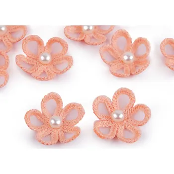 Monofilový květ s perlou Ø2,5 cm