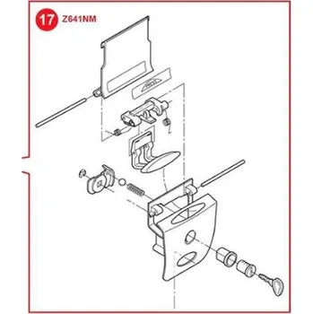 Zavazadlo na motocykl KAPPA součást uzávěru kufru K35NT (KAPPA součást uzávěru kufru K35NT)