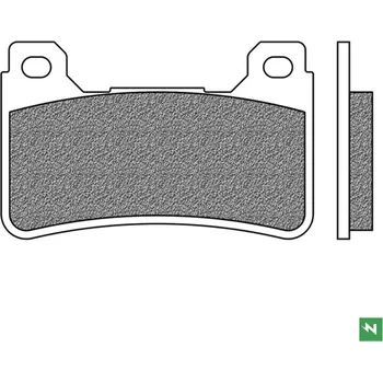 Brzdová destička NEWFREN brzdové destičky přední KH390 (TOURING sintrované) (NEWFREN brzdové destičky přední KH390 (TOURING sintrované))