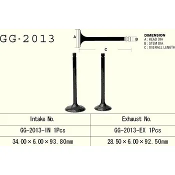 Rozvod motoru VESRAH sací ventil YAMAHA YFM 250 89-09, TW 200 87-09, XT 225, TTR 230 (5H0-12111-00,5H0-12111-02) (1 kus) vyrobeno v Japonsku (VESRAH sací ventil YAMAHA YFM 250 89-09, TW 200 87-09, XT 225, TTR 230 (5H0-12111-00,5H0-12111-02) (1 kus) vyrobeno v Japonsku)