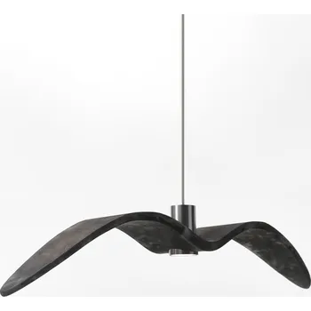 Brokis Jedinečné venkovní svítidlo Night Birds Exterior 2 Barva skla: Šedé kouřové sklo masiv, Povrch montury: Stříbrný elox, Barva kabelu: Černá PC01112_009