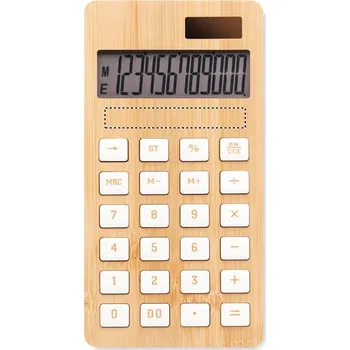 Kancelářská technika 12ti místná bambus. kalkulačka Tamponový tisk (max. 3 barvy, 10x70mm) 3 barvy 20 BELOW DISPLAY