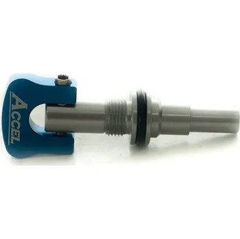 Osvětlení pro motocykl ACCEL seřizovací šroub pro napnutí pružiny výfukového ventilu KTM SX 85 18-20, 125/150 16-20, 250 03-20, EXC 250/300 04-18, HUSQVARNA TC 85 18-20, TC 125 16-20, TC 250 14-20, TE 250/300 11-18, TX 125/300 17-19 barva světle modrá - (ACCEL seřizovací šroub)