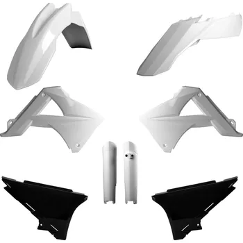 POLISPORT kompletní sada plastů (FULL KIT) GAS GAS EC/EC-E 125 11; EC/EC-E 200 11; EC/EC-E 250 11; EC-EC-E 300 11 EC/EC-F 11 v sadě kryty tlumičů 8398500006) barva bílo černá (POLISPORT kompletní sada plastů (FULL KIT) GAS GAS EC/EC-E 125 11; EC/EC-E 200)