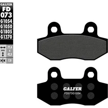Brzdová destička GALFER brzdové destičky KH086 polokovové (GALFER brzdové destičky KH086 polokovové)