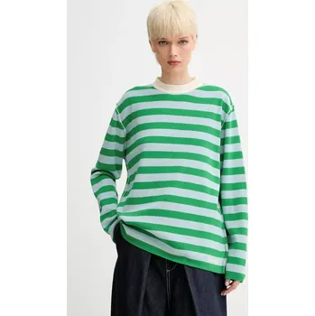 Dámský svetr Bavlněný svetr Sunnei RTWXKNW015 zelená 77B, vel. L