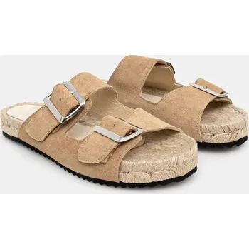 Dámské pantofle Kožené pantofle Answear.LAB 678 béžová 80X, EUR 41