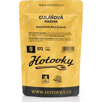 Hotové jídlo Hotovky - 572 Bezlepkové Gulášová polévka (2 porce)
