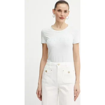 Dámské tričko Tričko Guess dámské, tyrkysová barva, W5GI17 J1314 W5GI17.J1314 06X, vel. L