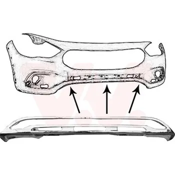 Lišta karosérie Ozdobná / ochranná lišta, nárazník VAN WEZEL 2960580