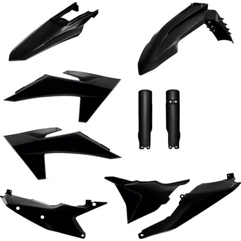POLISPORT kompletní sada plastů (FULL KIT) KTM EXC/EXC-F/XC-W/XC-WF TBI 24-25 v sadě kryty tlumičů (8352500002) barva černá (POLISPORT kompletní sada plastů (FULL KIT) KTM EXC/EXC-F/XC-W/XC-WF TBI 24-25 v sadě kryty tlumičů (8352500002) barva černá)