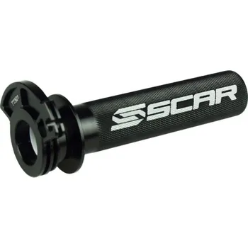 Řídítka SCAR závodní plynová rukojeť hliníkový s ložiskem BETA RR 300 13-25, RR 200 19-25, RR 125 18-25, XTRAINER 250 17-25, XTRAINER 300 15-25, HONDA CR 125R 89-07, CR 250R 89-07, CR 500R 89-01, KTM SX 85 03-17 barva černá (SCAR závodní plynová rukojeť hliníkový